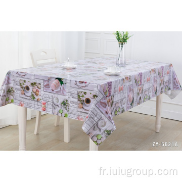 Nappe en PVC de belle décoration en relief brillant senior